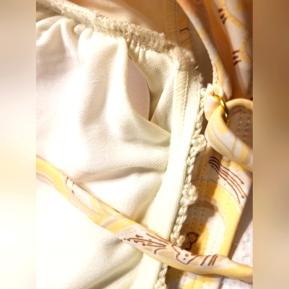 NWT CROCHET BIKINI SWIM TOP M VOLLEYBALL YOGA - Picture 3 of 4